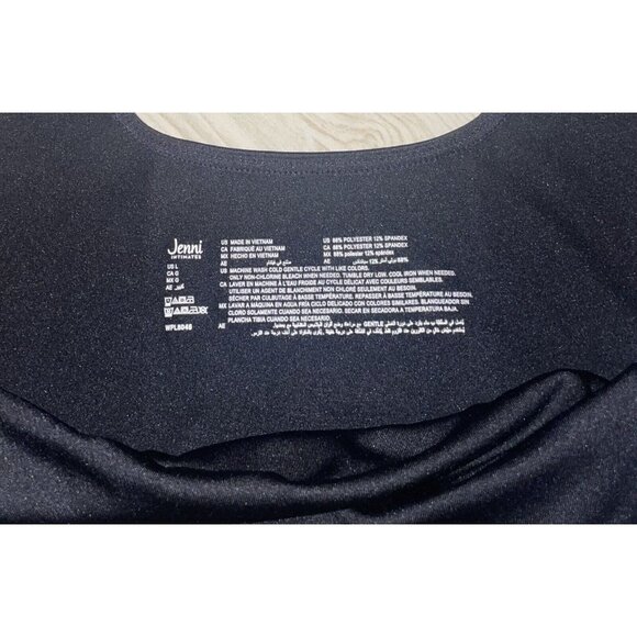 Jenni Square Neck Bra Bralette Bra Unlined WF WPL8046 L Large Black New Nwt - Picture 4 of 5